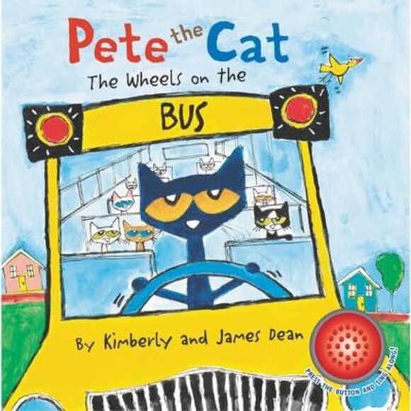 Pete the Cat: The Wheels on the Bus Sound Book -- James Dean - Picture 3 of 3
